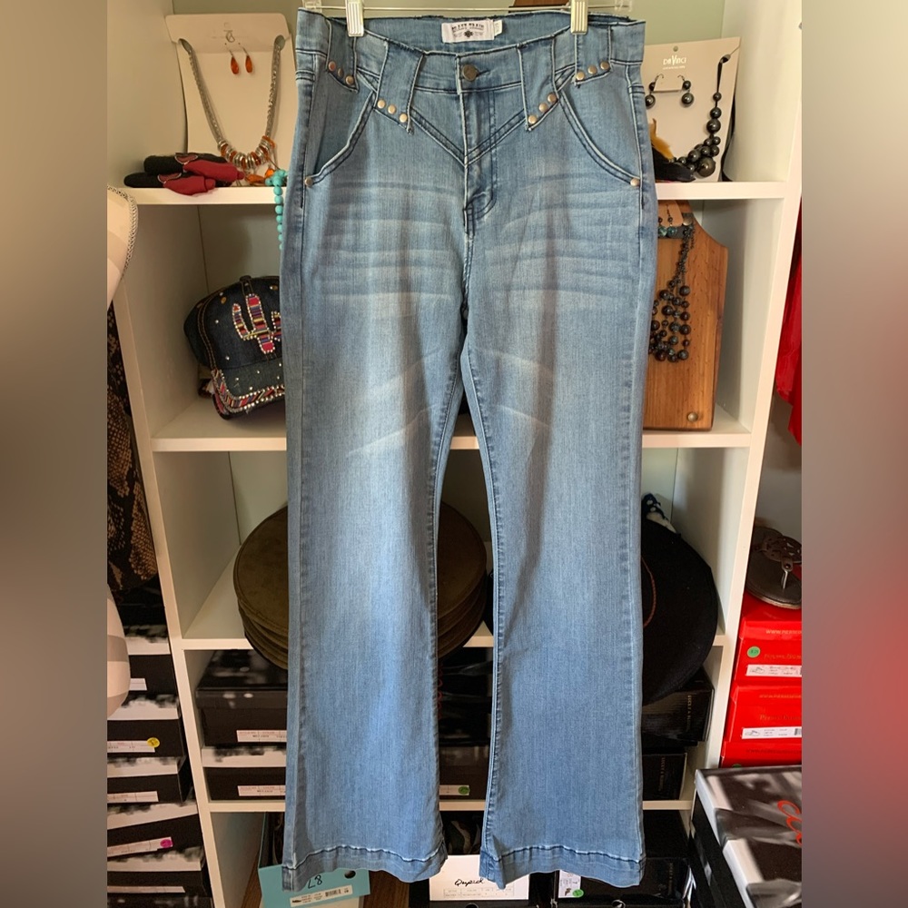 Crazy Train Retro Rocky Western Jeans
